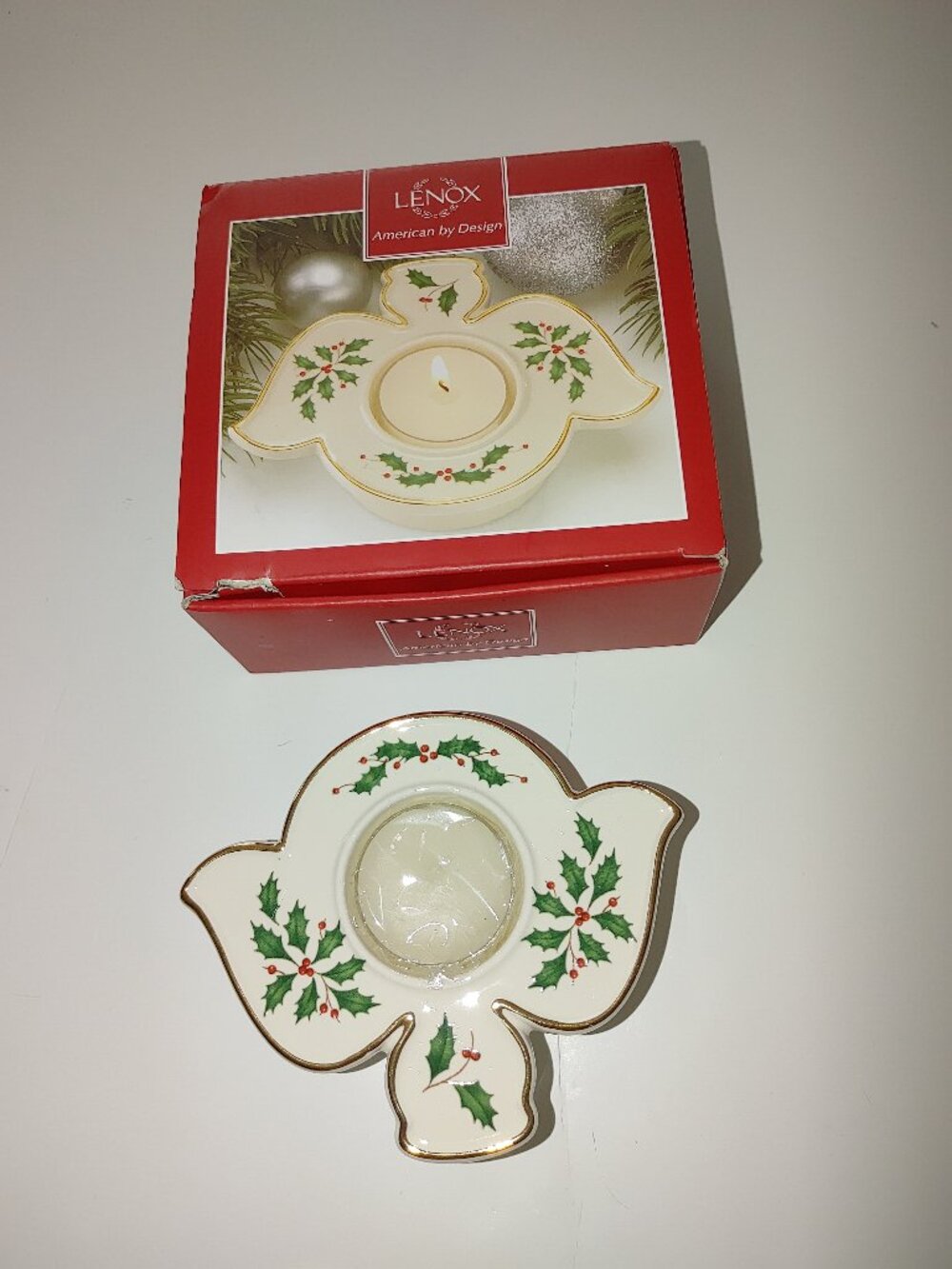 LENOX Porcellan Christmas Candle Holder New